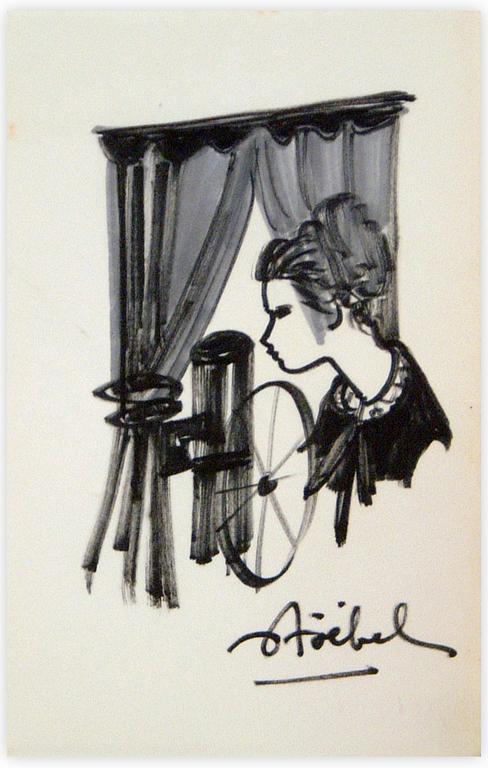 Catalogue raisonné, Edgar Stoëbel, femme au périscope — 