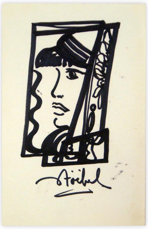 Catalogue raisonné, Edgar Stoëbel, abstract portrait — 