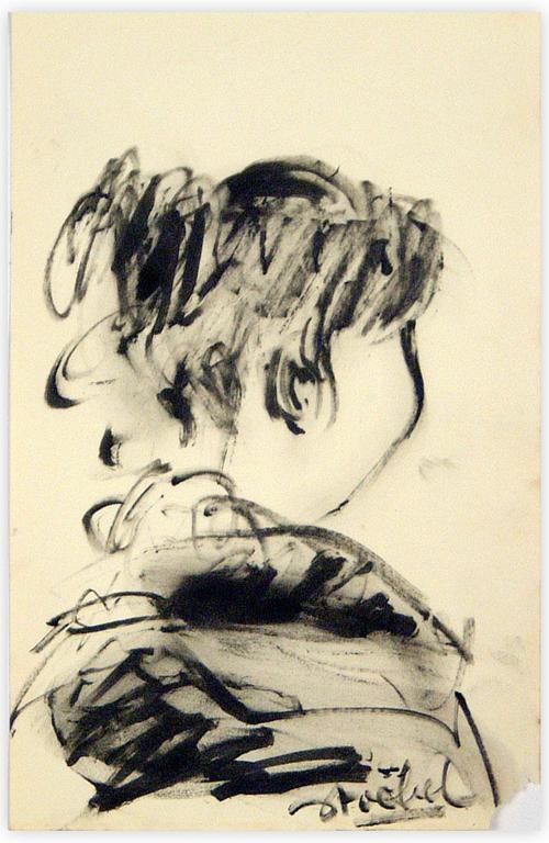 Catalogue raisonné, Edgar Stoëbel, portrait de dos — 