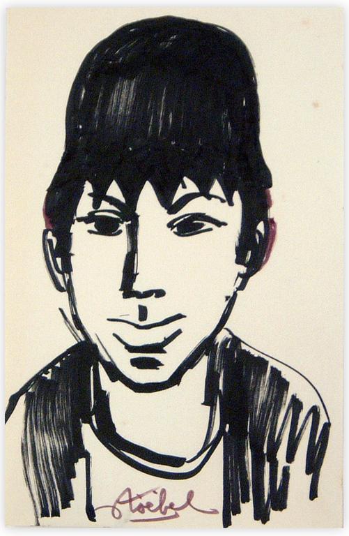 Catalogue raisonné, Edgar Stoëbel, portrait garçon — 