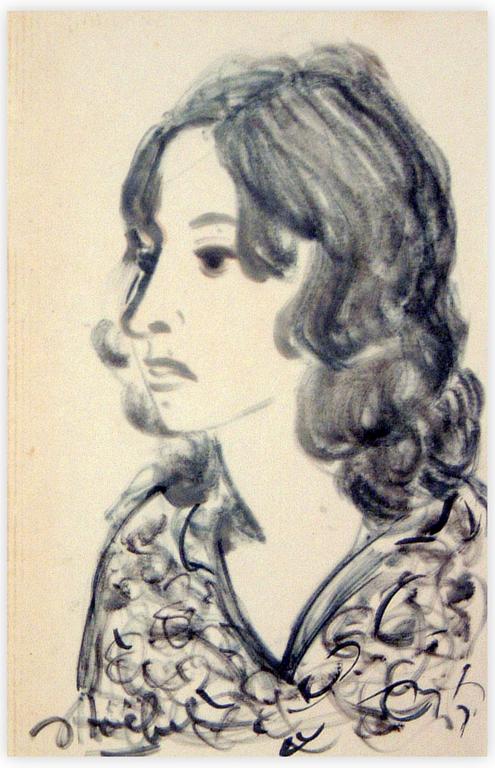Catalogue raisonné, Edgar Stoëbel, portrait de femme — 