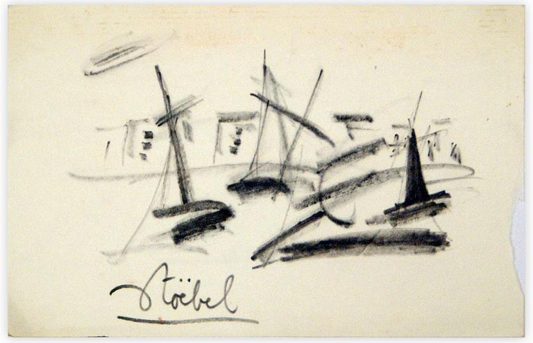 Catalogue raisonné, Edgar Stoëbel, bateaux au port — 