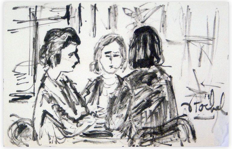 Catalogue raisonné, Edgar Stoëbel, à table — 