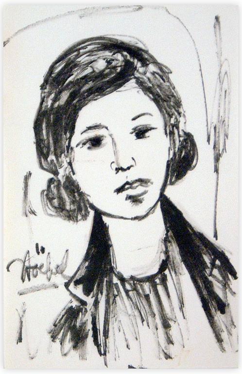 Catalogue raisonné, Edgar Stoëbel, portrait de femme — 