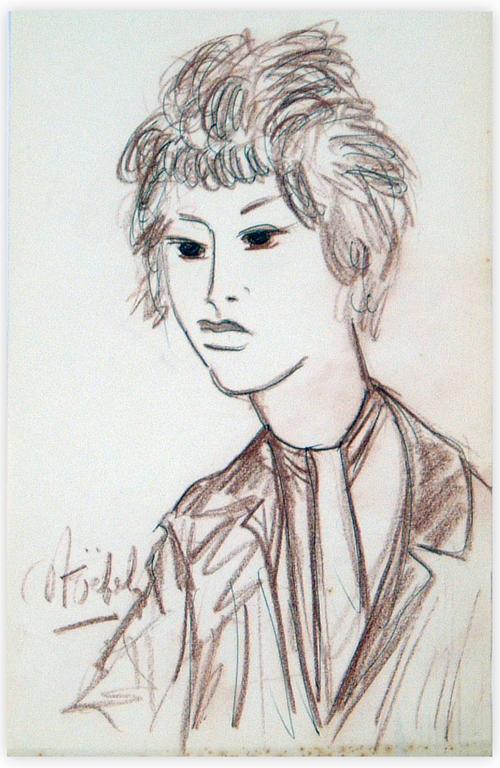Catalogue raisonné, Edgar Stoëbel, portrait de femme — 
