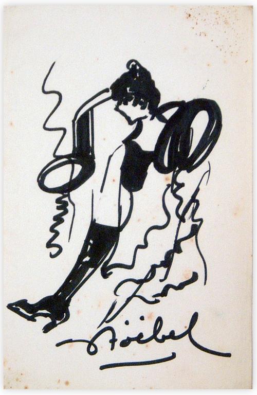 Catalogue raisonné, Edgar Stoëbel, (ref. Lautrec ?) danseuse et botte — 