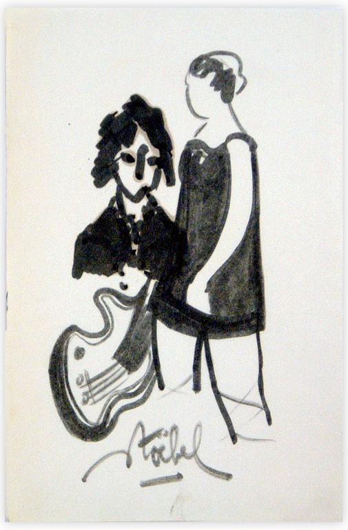 Catalogue raisonné, Edgar Stoëbel, femmes et guitare — 
