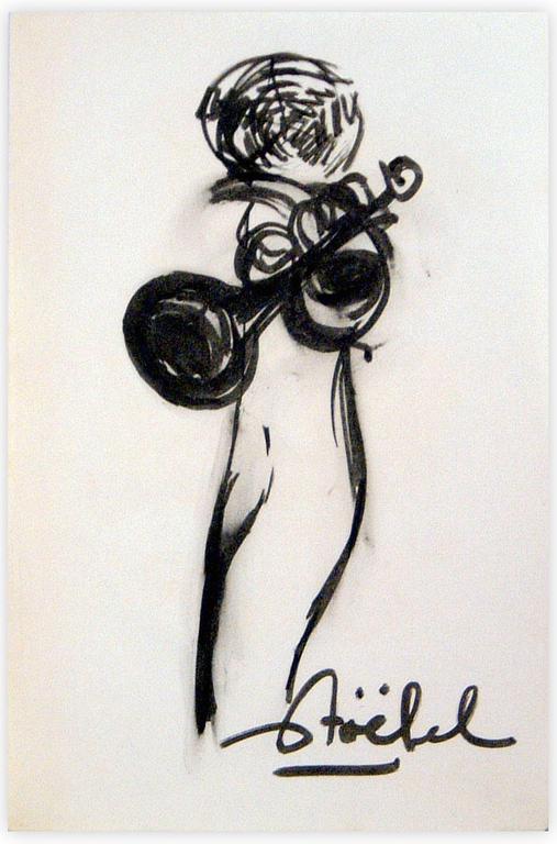 Catalogue raisonné, Edgar Stoëbel, femme-trompette — 