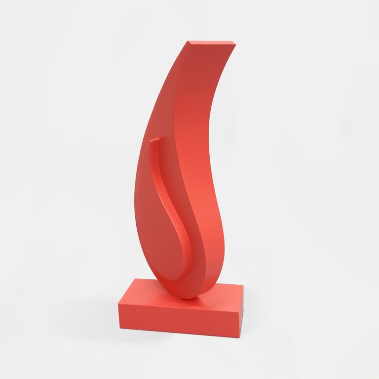 Catalogue raisonné, Jean-Paul Thaéron, Sculpture rouge rose - 2019