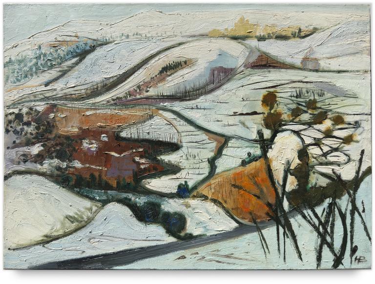 Catalogue raisonné, Henri Baviera, Route de Gréolière-neige — 1960