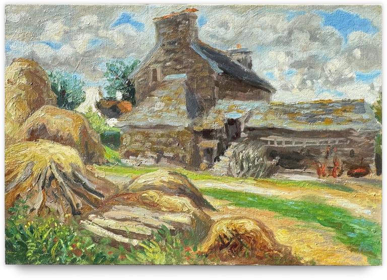 Catalogue raisonné, Henri Baviera, Route de Saint-Brieuc Binic — 1960