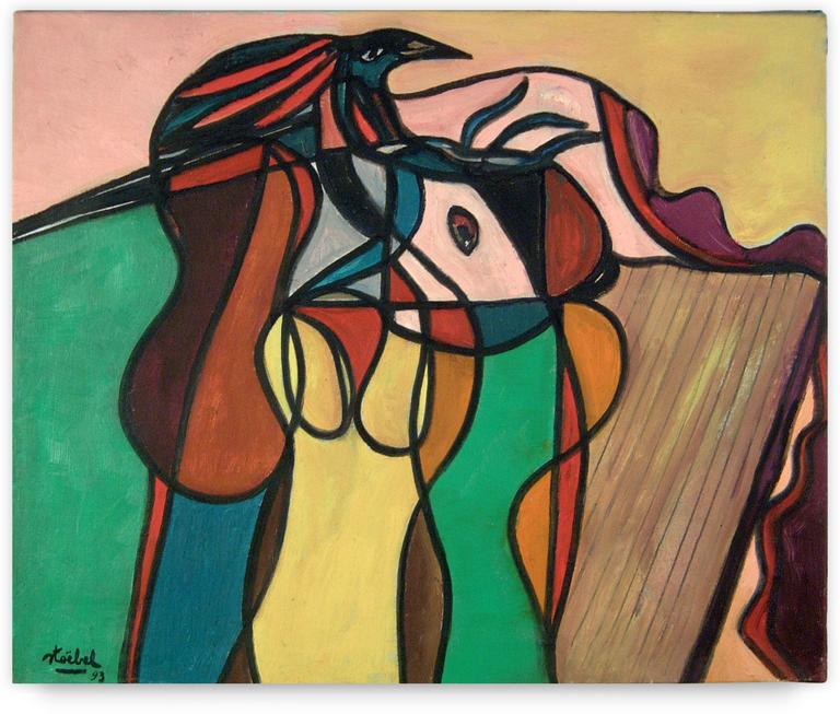 Catalogue raisonné, Edgar Stoëbel, Femme oiseau — 1993