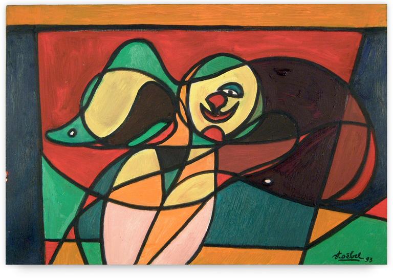 Catalogue raisonné, Edgar Stoëbel, Tête / la femme du clown — 1993