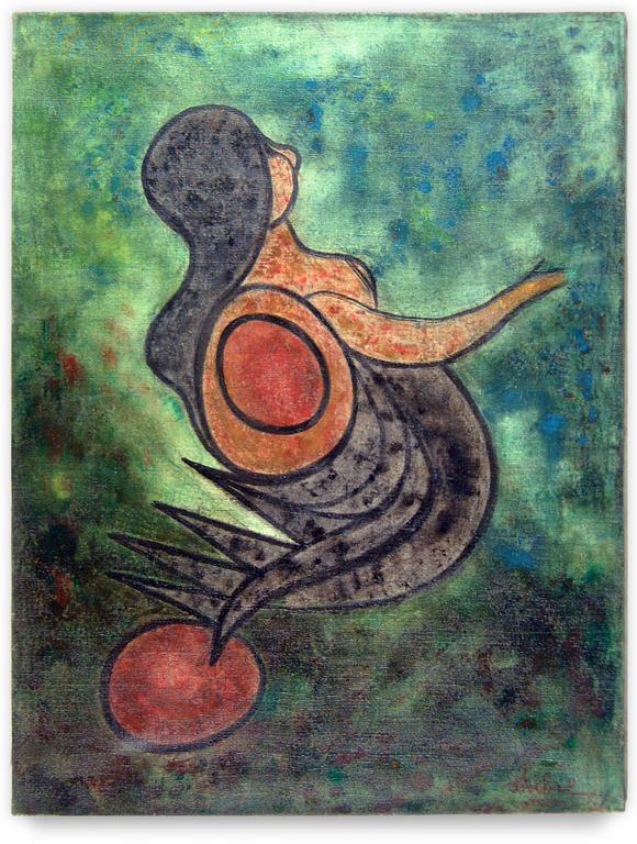 Catalogue raisonné, Edgar Stoëbel, sirène / femme-oiseau