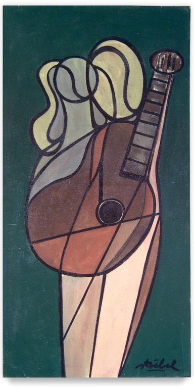 Catalogue raisonné, Edgar Stoëbel, Femme-guitare — 1985