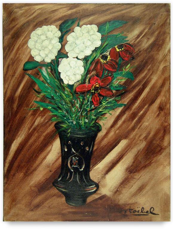Catalogue raisonné, Edgar Stoëbel, Nature morte - vase et fleurs — 1970
