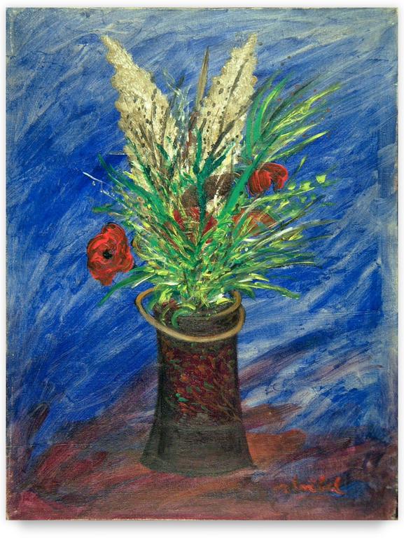 Catalogue raisonné, Edgar Stoëbel, nature morte - vase et fleurs