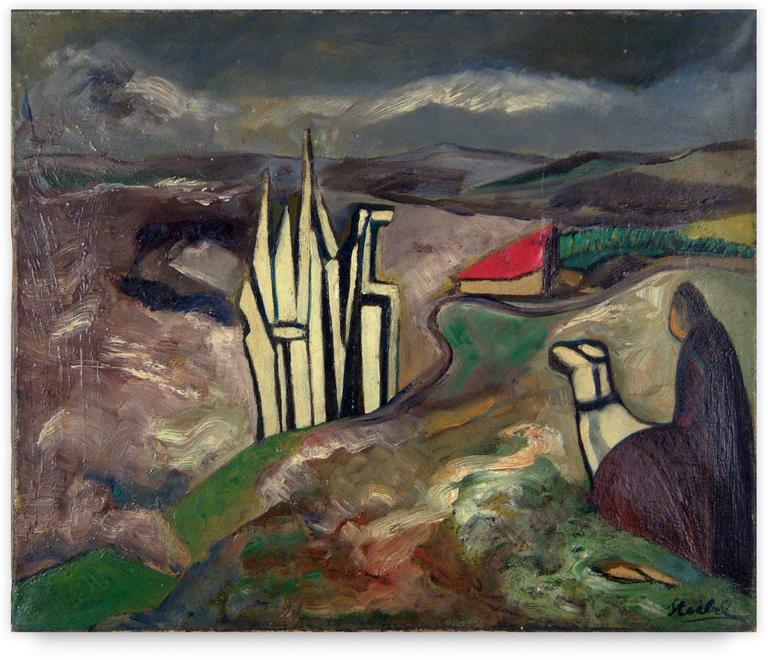 Catalogue raisonné, Edgar Stoëbel, à destination / cathédrale