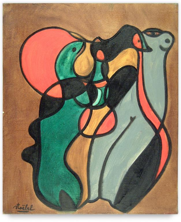 Catalogue raisonné, Edgar Stoëbel, femme et reptile