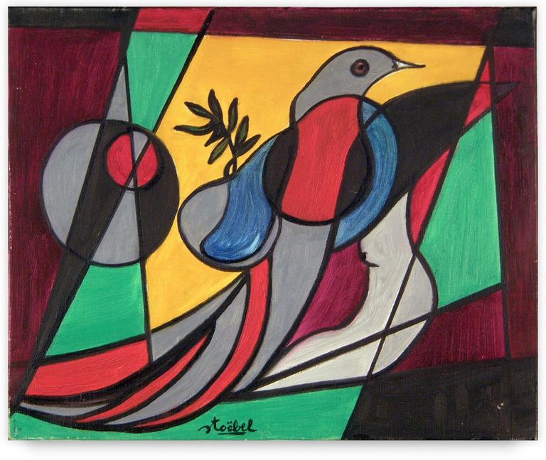Catalogue raisonné, Edgar Stoëbel, compo à l'oiseau et au brin