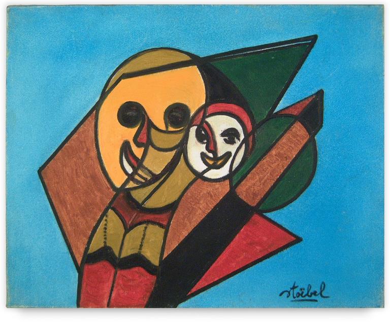 Catalogue raisonné, Edgar Stoëbel, compo femme / les sourires