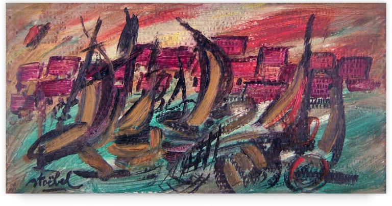 Catalogue raisonné, Edgar Stoëbel, landscape - voiliers