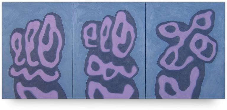 Jean-Paul Thaéron, Peinture triptyque II - 2004