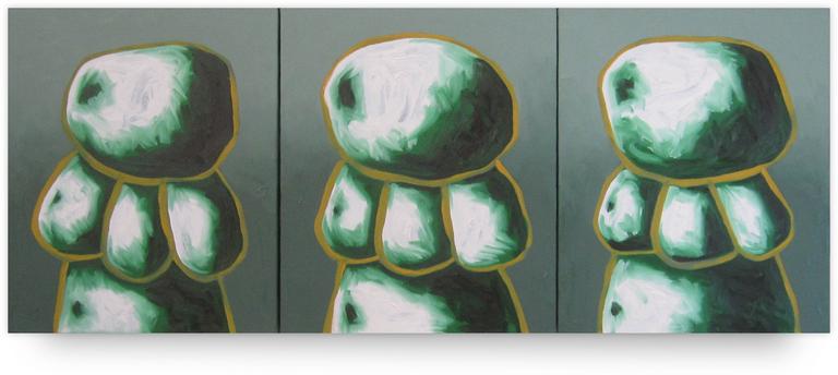 Jean-Paul Thaéron, Peinture triptyque - 2003