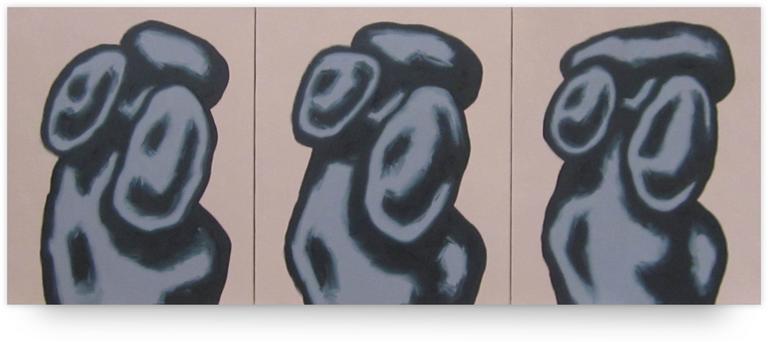 Jean-Paul Thaéron, Peinture triptyque - 2003