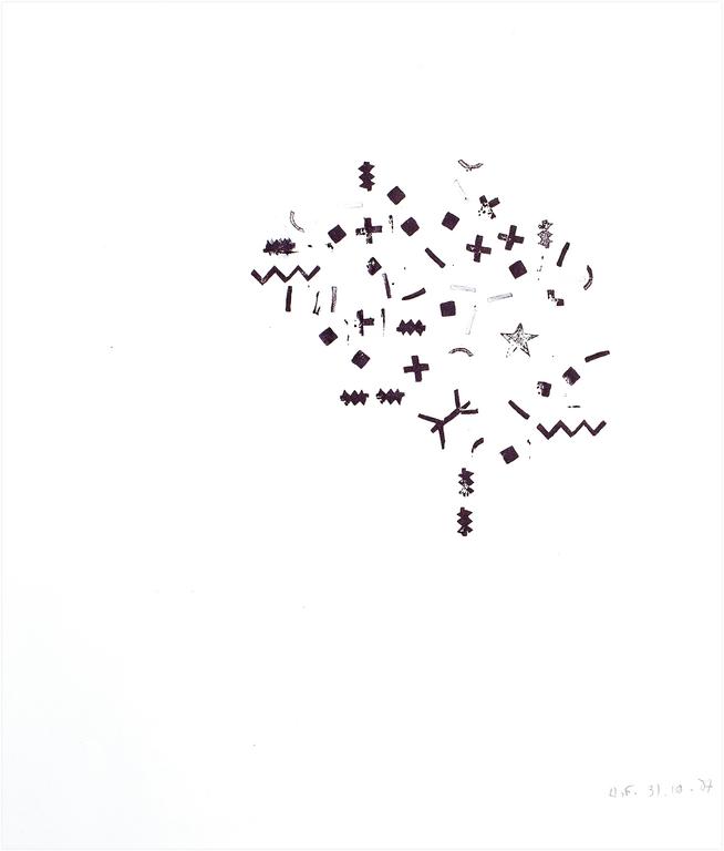 Catalogue raisonné, Henri Foucault, Monotype du 31/10/87 - 1