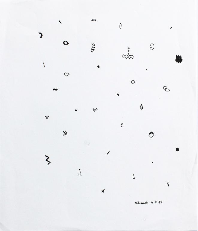 Catalogue raisonné, Henri Foucault, Dessin 25/03/88