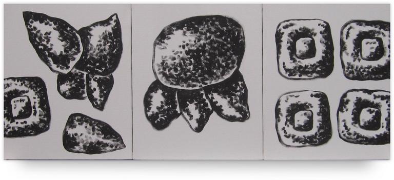 Jean-Paul Thaéron, Peinture triptyque - 2002