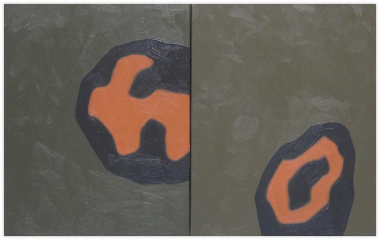 Jean-Paul Thaéron, Peinture diptyque XI - 2004