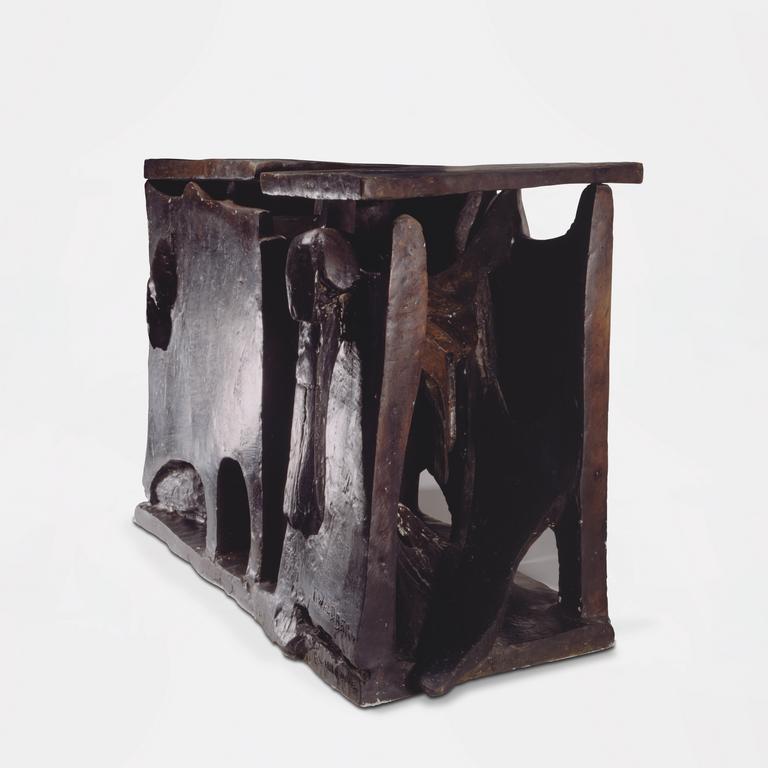 Oeuvre d'Isabelle Waldberg, La Promenade (bronze), 1962