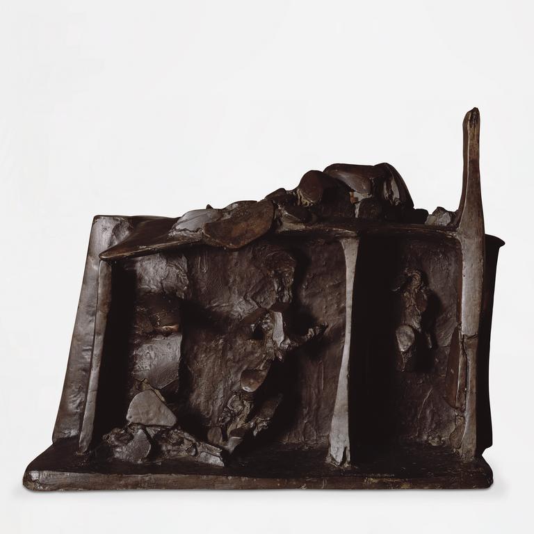 Ouevre de Isabelle Waldberg, sculpture HABITATION OUVERTE (bronze) - 1963