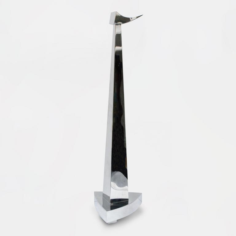 Catalogue raisonné, Jean-Paul Thaéron, Le veilleur (version acier inoxydable) - 2014