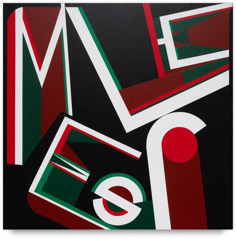 Catalogue raisonné, Horacio Garcia Rossi, Portrait du nom de Monsieur MELESI n. 70 - 1983