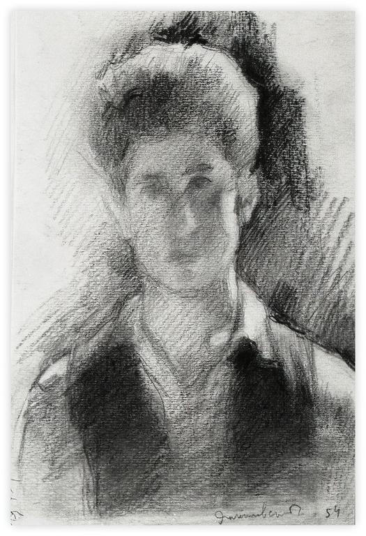 Vladimir Yankilevsky, Self-portrait, 1954