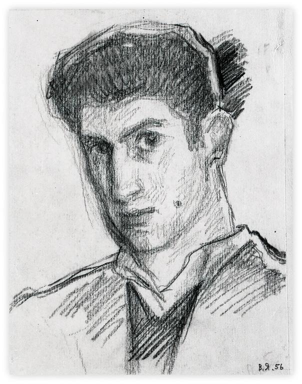 Vladimir Yankilevsky, Self-portrait, 1956