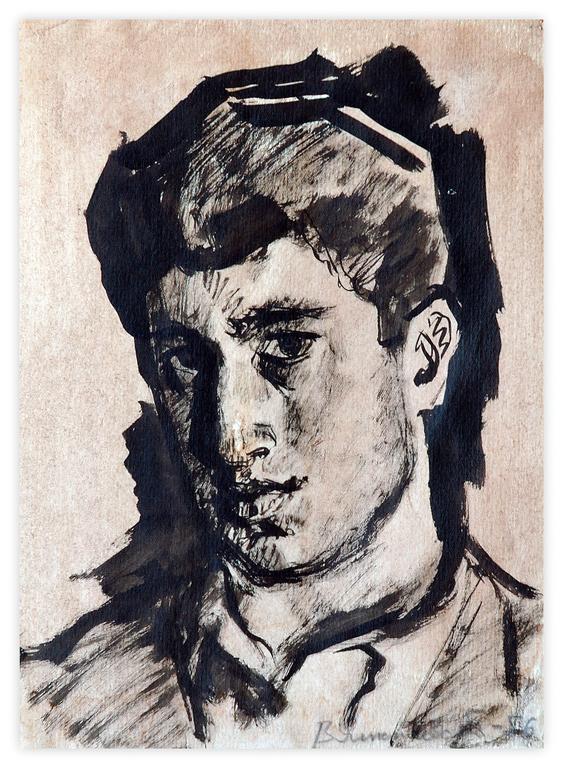 Vladimir Yankilevsky, Self-portrait, 1956