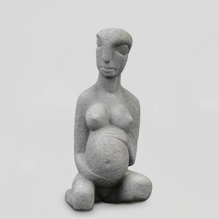 Achiam, Femme enceinte assise - 1985