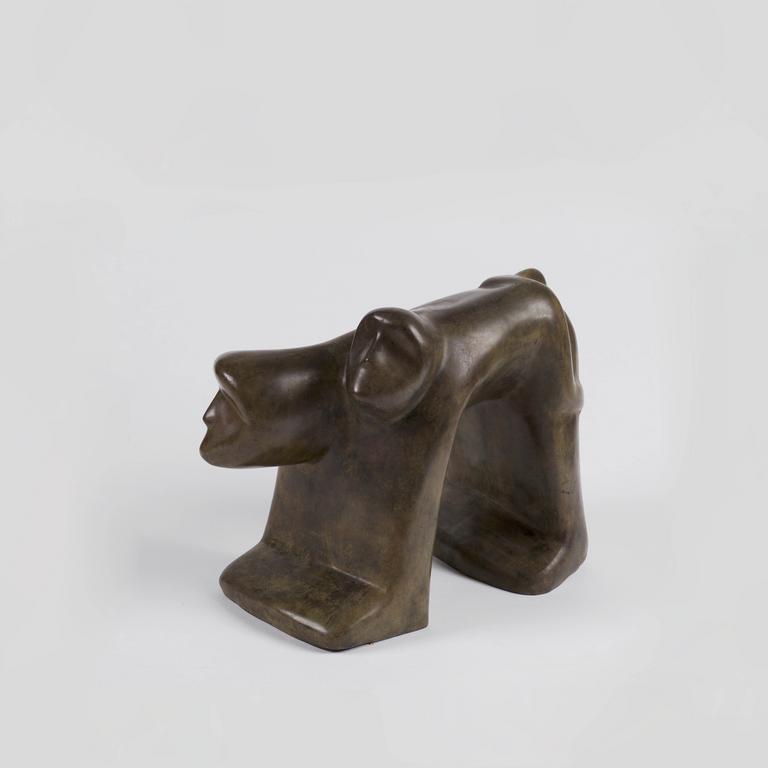 Achiam, Maternité-singe (Bronze) - 1994