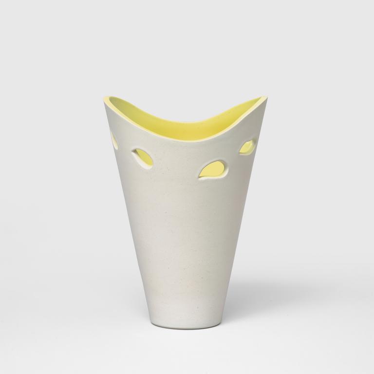 Catalogue raisonné, Pol Chambost, Vase (blanc jaune). Modèle 881 C — 1953 