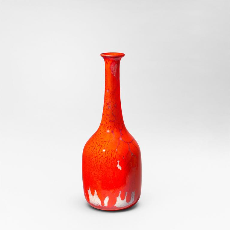 Catalogue raisonné, Pol Chambost, Vase bouteille (rouge blanc). Modèle 2116 — 1959