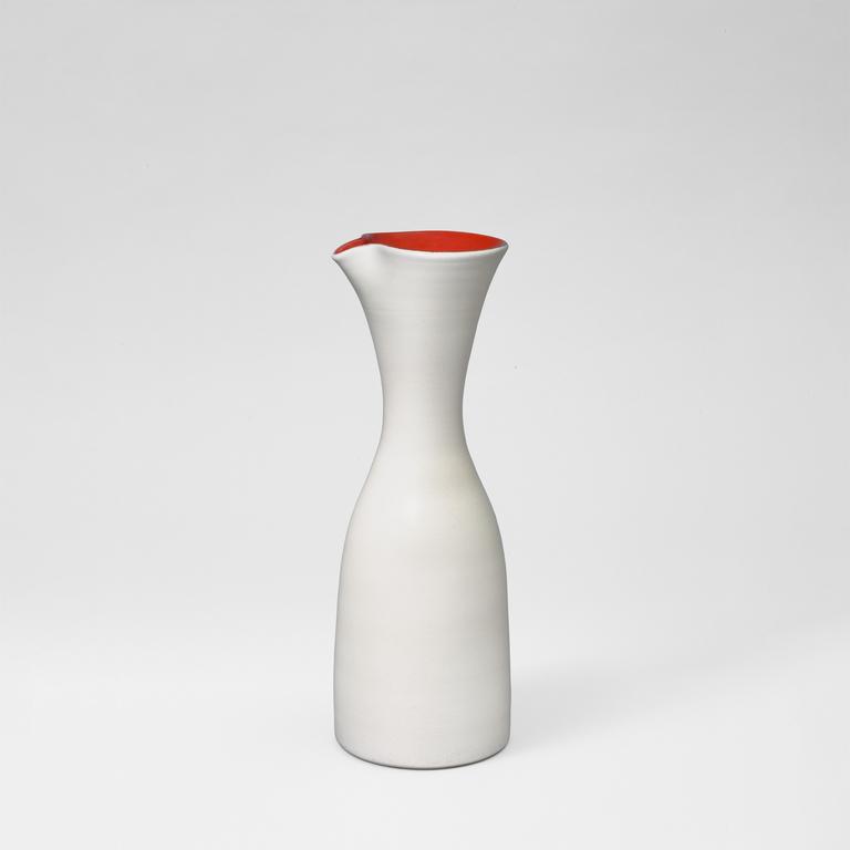 Catalogue raisonné, Pol Chambost, Vase pichet (blanc rouge). Modèle 1064 — 1955