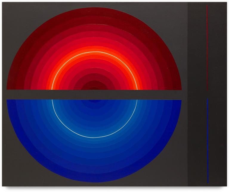 Horacio Garcia Rossi, Couleur lumière (de face et de profil) - 2010