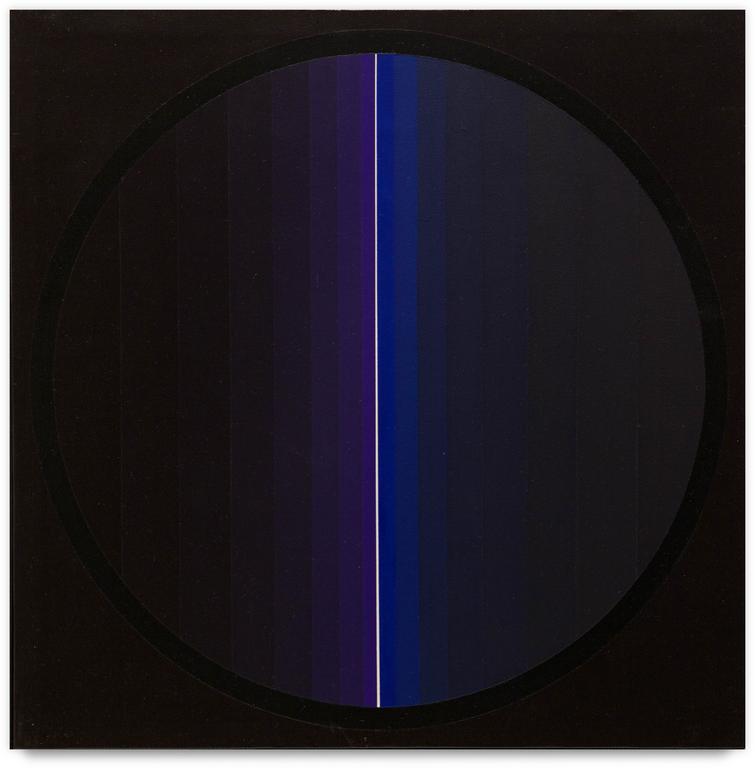 Horacio Garcia Rossi, Couleur lumiere Bleu violet - 1983