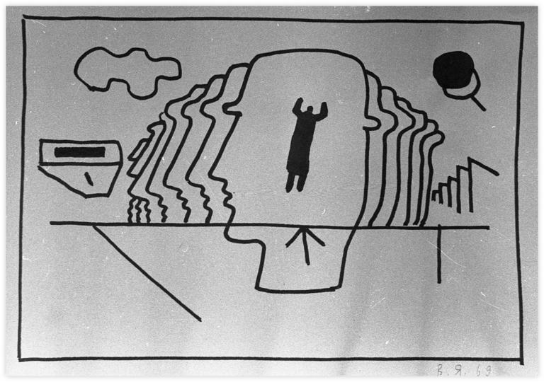 Catalogue raisonné, Vladimir Yankilevsky, Kafkaesque Atmosphere, 1969
