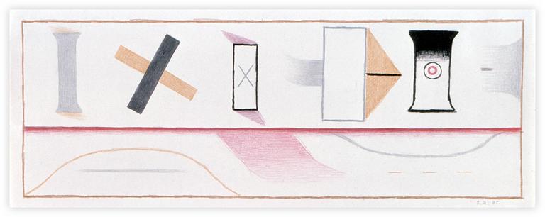 Catalogue raisonné, Vladimir Yankilevsky, From the cycle The Space of Experience, 1985