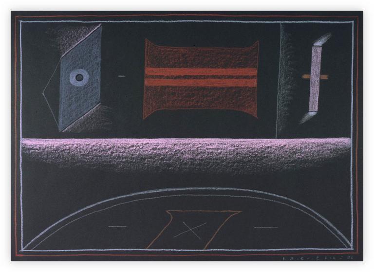 Catalogue raisonné, Vladimir Yankilevsky, From the cycle The Space of Experience, 1986
